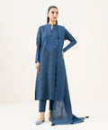 3 Piece - Embroidered Cotton Suit