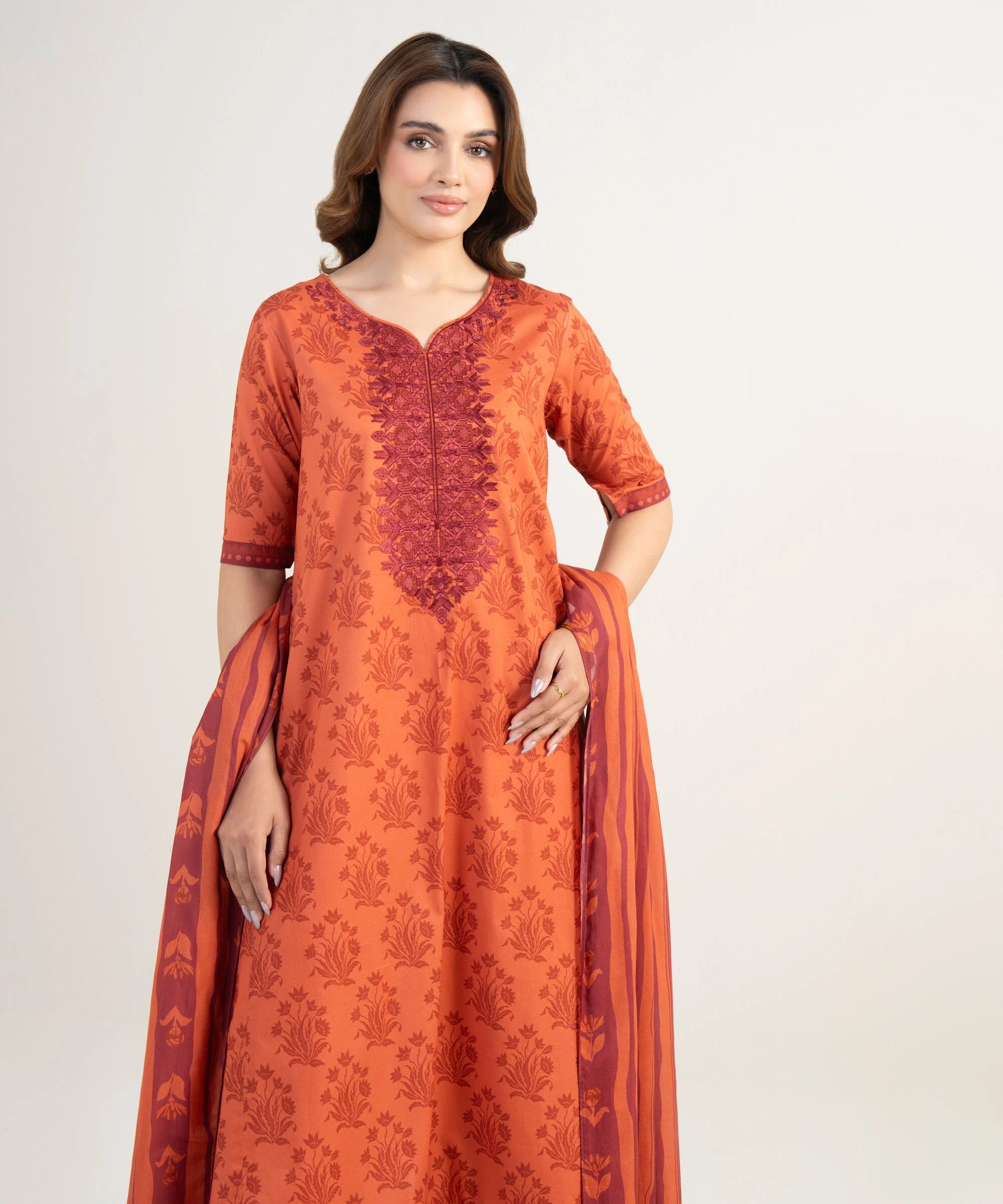 3 Piece - Embroidered Lawn Suit