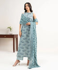 3 Piece - Printed Lawn Suit