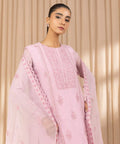 3 Piece - Embroidered Net Suit