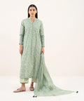 3 Piece - Printed Cotton Suit