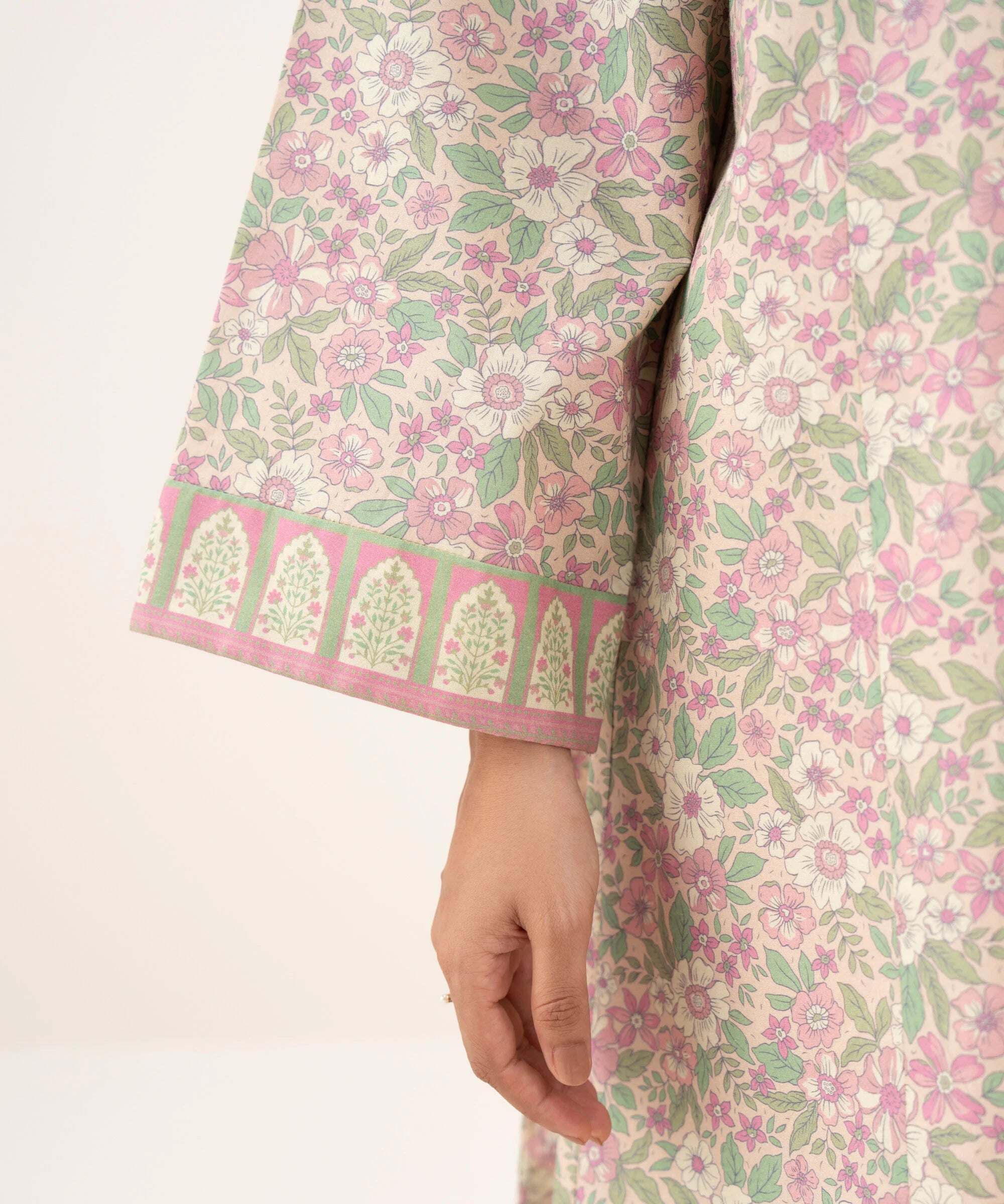 3 Piece - Printed Cotton Suit