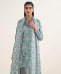 3 Piece - Printed Cotton Suit