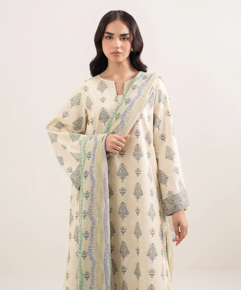 3 Piece - Printed Lawn Suit
