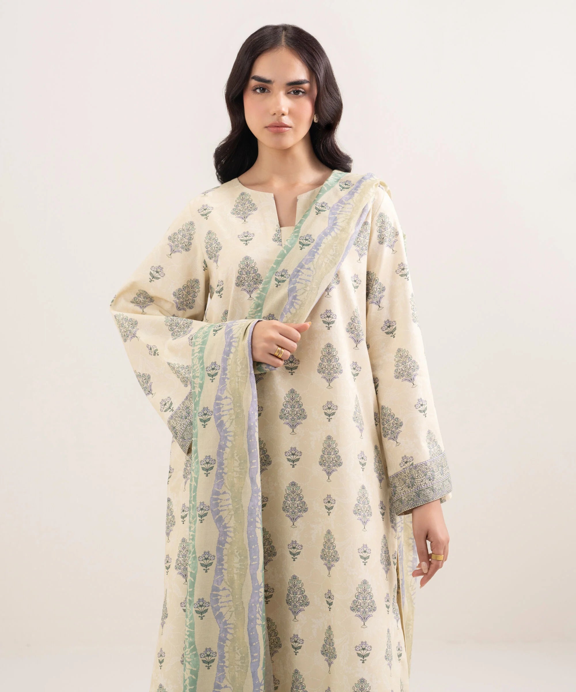 3 Piece - Printed Lawn Suit