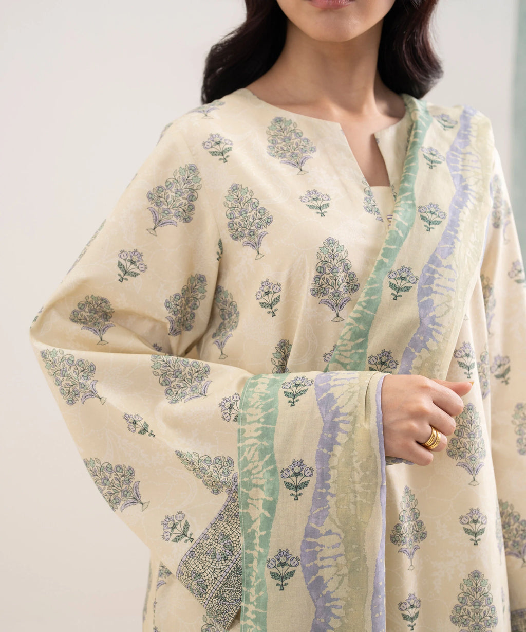 3 Piece - Printed Lawn Suit