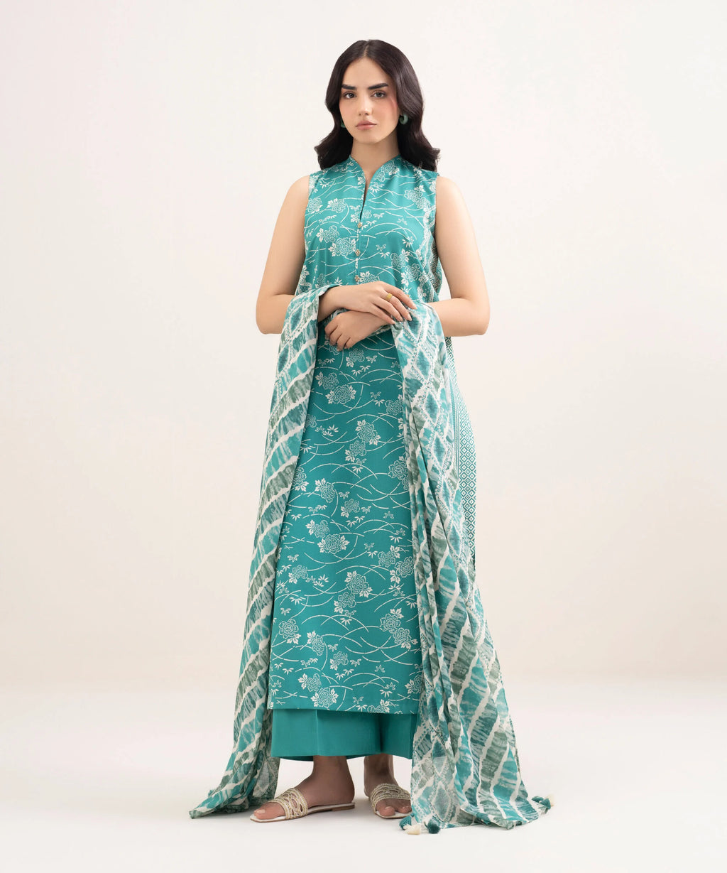 3 Piece - Printed Lawn Suit