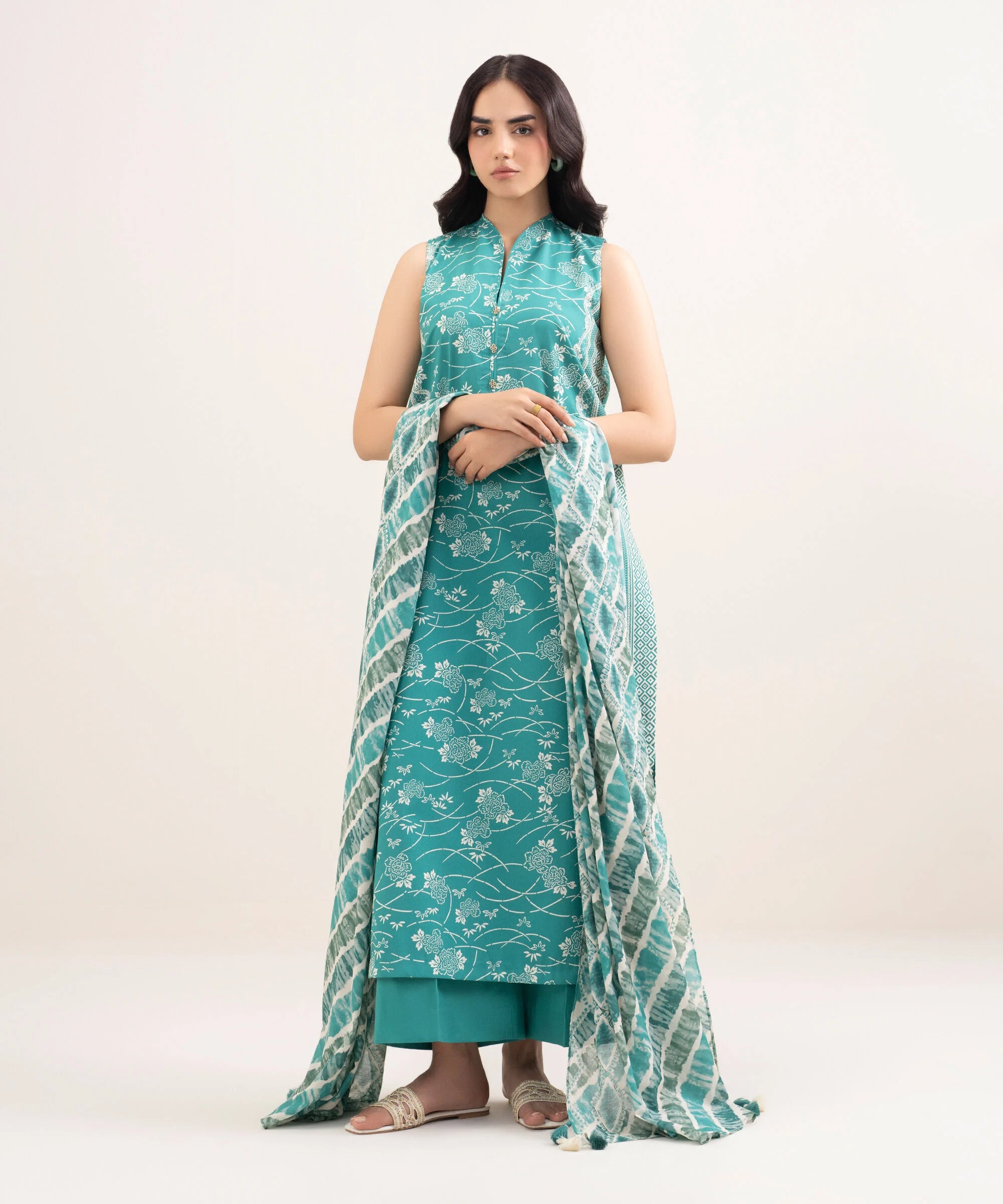 3 Piece - Printed Lawn Suit