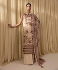 3 Piece - Embroidered Cotton Jacquard Suit