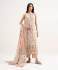 3 Piece - Embroidered Zari Lawn Suit