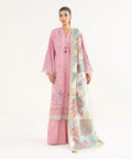 3 Piece - Embroidered Crosshatch Suit