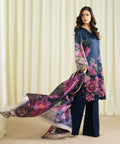 3 Piece - Embroidered Satin Suit