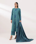 3 Piece - Embroidered Jacquard Suit
