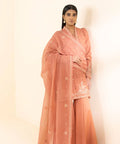 3 Piece - Embroidered Cotton Jacquard Suit