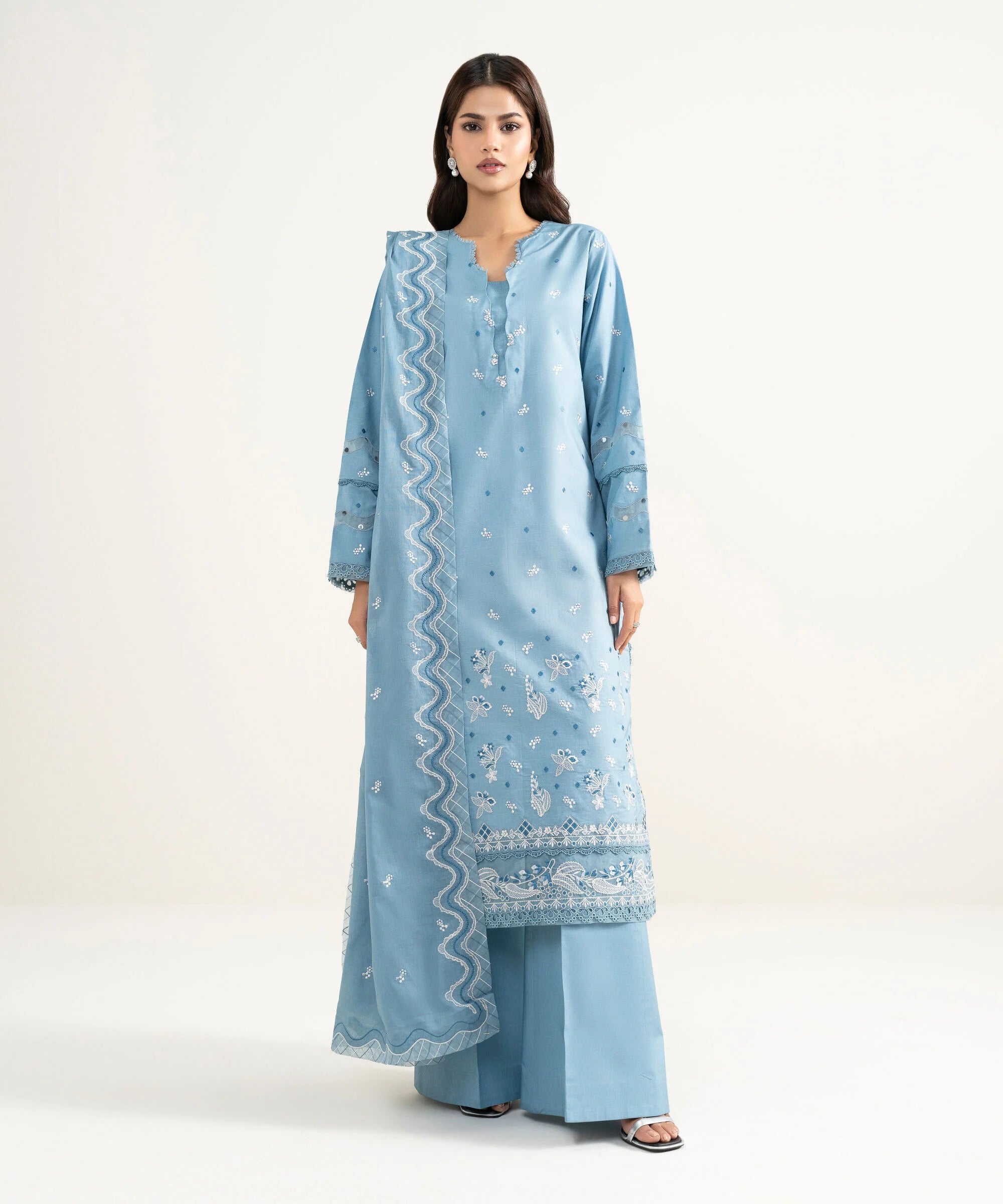 3 Piece - Embroidered Lawn Suit