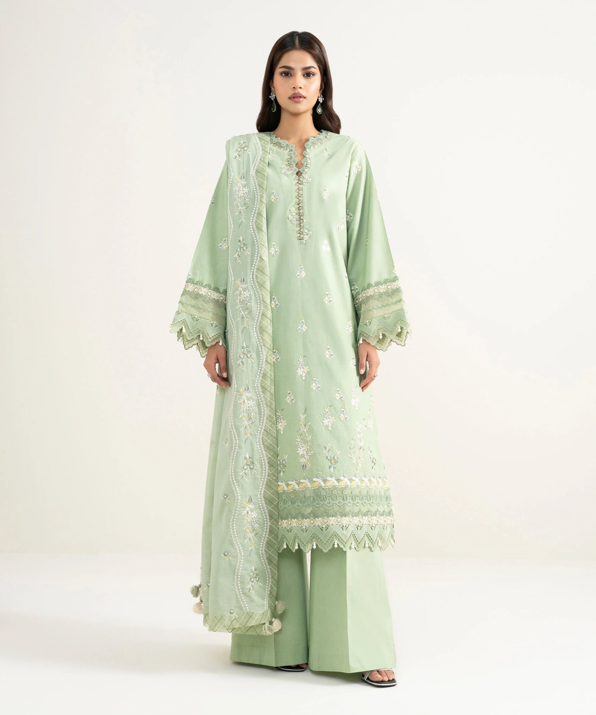 3 Piece - Embroidered Lawn Suit