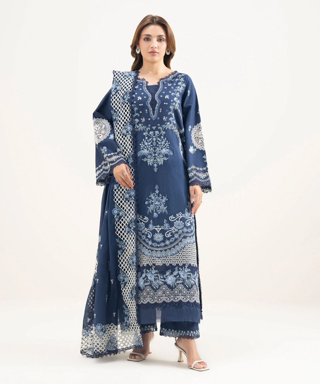 3 Piece - Embroidered Lawn Suit