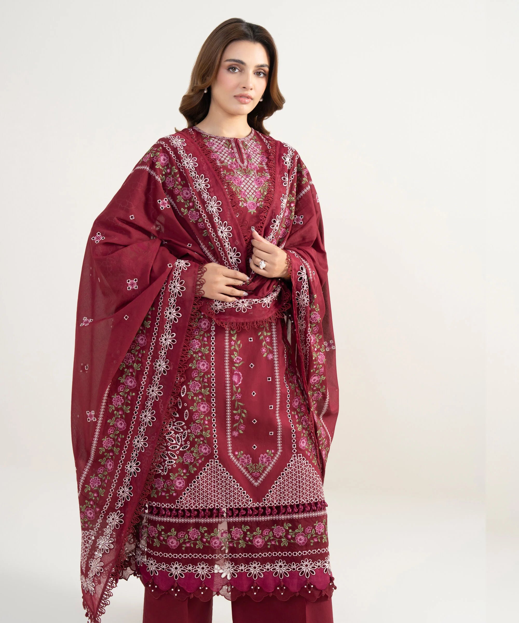 3 Piece - Embroidered Lawn Suit