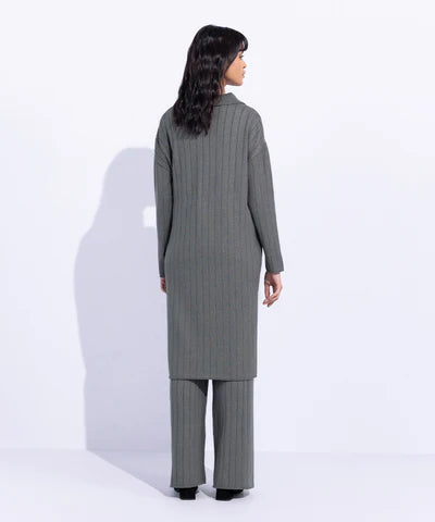 Wide Ribbed Long Sweater