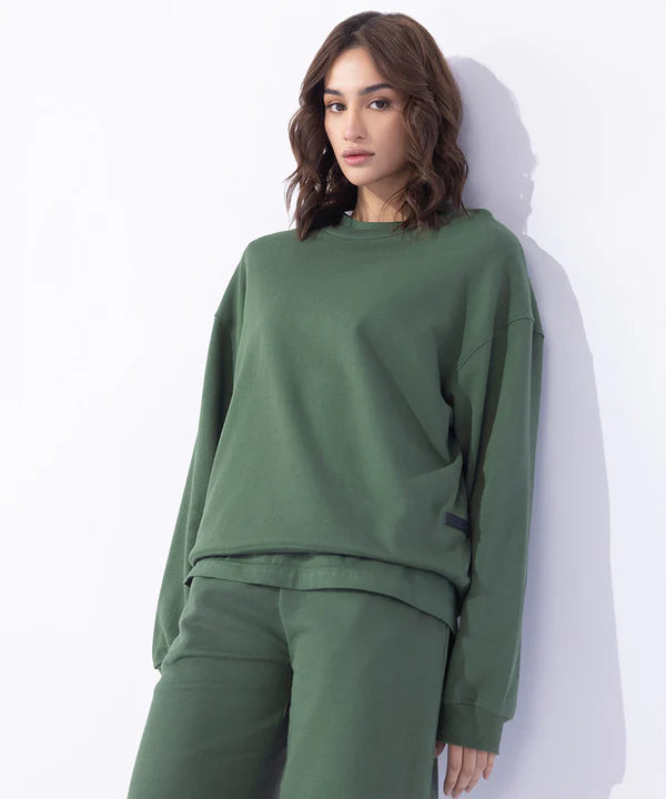 Unisex Sweatshirt With Rubber Tag