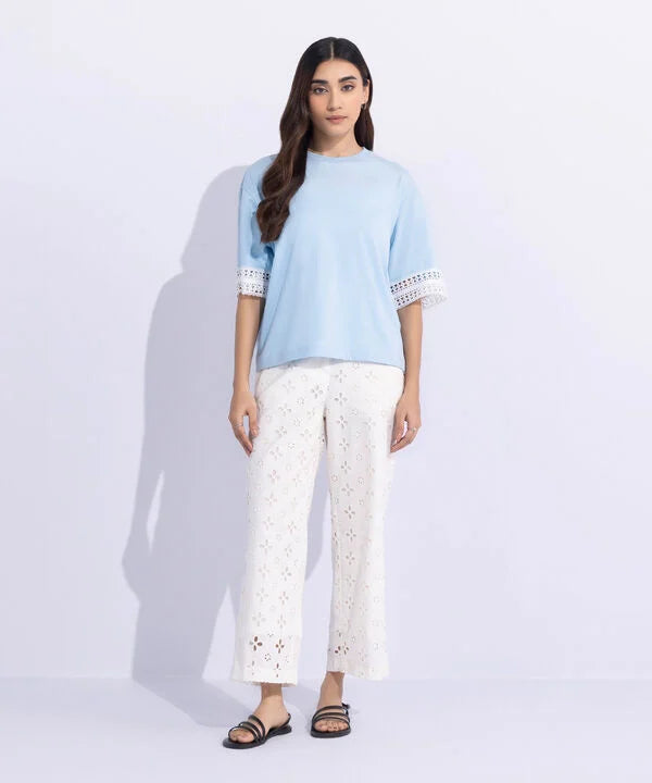 Lace Trim T-Shirt